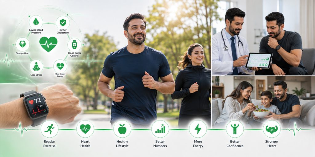 أرقام صحية أفضل، طاقة أكبر، ثقة أعلى، خطوة بخطوة العمر أمراض القلب للبالغين كيدز هارت دبي أبوظبي العين
