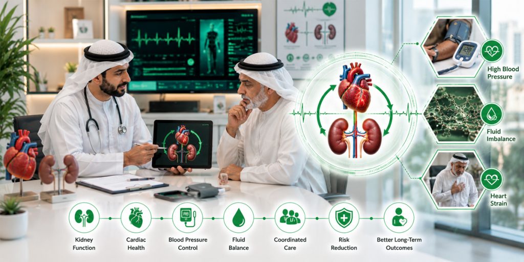 أمراض الكلى والقلب خطر متبادل أمراض القلب للبالغين كيدز هارت دبي أبوظبي العين
