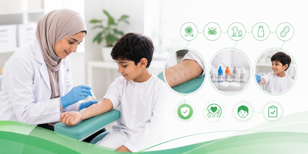 Allergy Testing Done Gently General Pediatrics KidsHeart Dubai, Abu Dhabi, and Al Ain