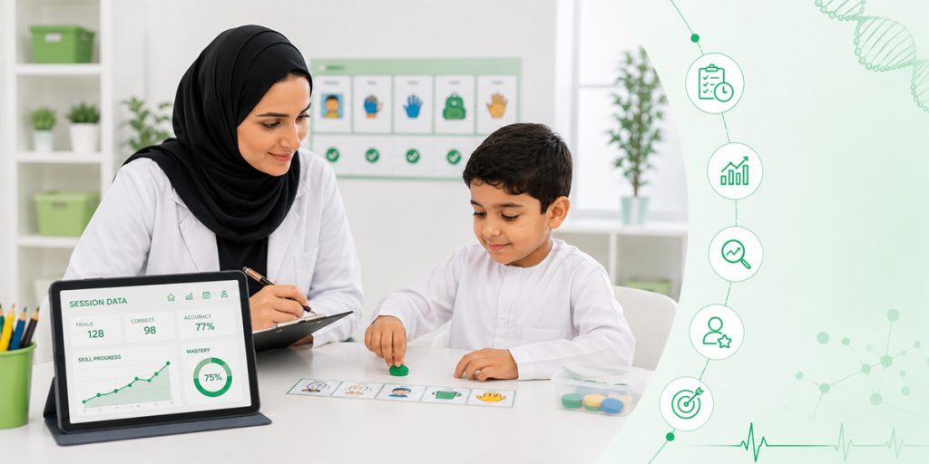 Progress Is Tracked at Every Session, Not Just at Reviews ABA Therapy KidsHeart Dubai Abu Dhabi Al Ain