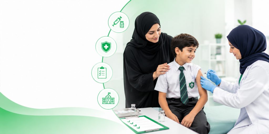 Vaccinations Can Be Updated at the Same Visit General Pediatrics KidsHeart, Dubai, Abu Dhabi, and Al Ain