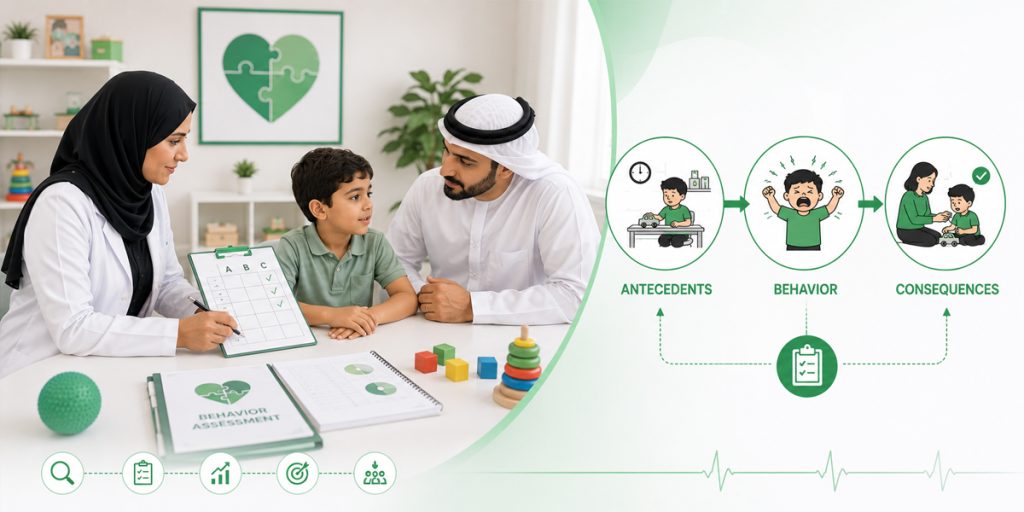 What We Look For Antecedents, Behaviors, and Consequences ABA Therapy KidsHeart Dubai Abu Dhabi Al Ain