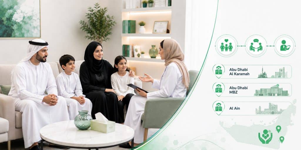 Family Therapy Available in Abu Dhabi, and Al Ain Child & Adolescent Psychiatry KidsHeart Dubai Abu Dhabi Al Ain
