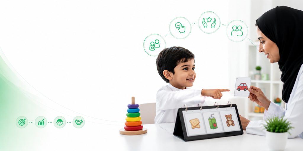 Requesting Is the First and Most Important Communication Goal ABA Therapy KidsHeart Abu Dhabi Al Ain