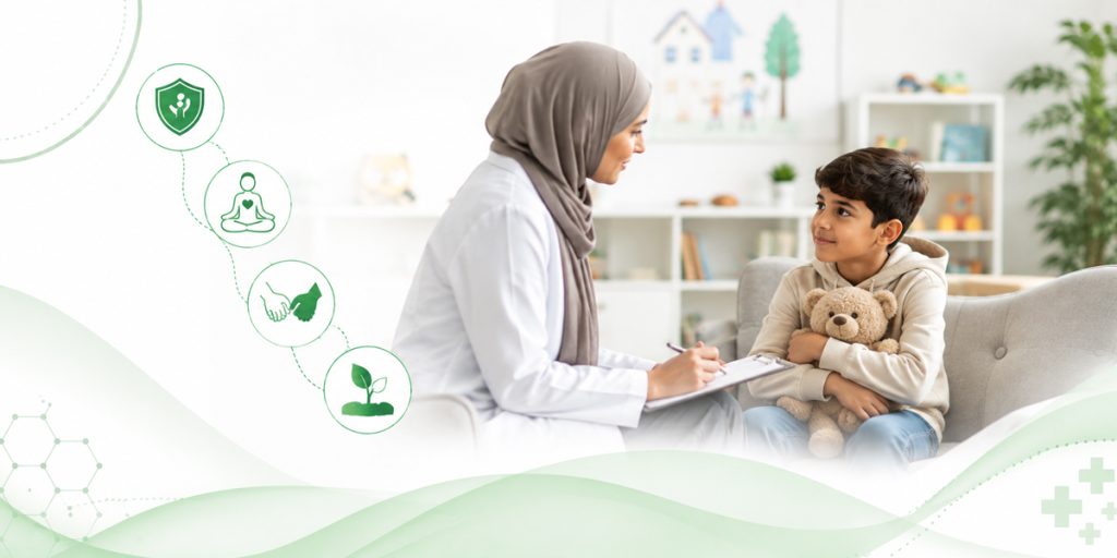Safety and Stability Before Processing Child & Adolescent Psychiatry KidsHeart Dubai Abu Dhabi Al Ain