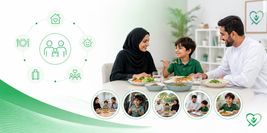 The Goal Is a Calmer Table for the Whole Family ABA Therapy KidsHeart Abu Dhabi Al Ain