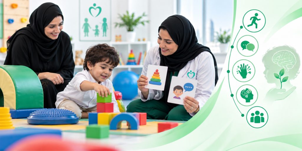 Motor, Speech, Sensory, Cognitive, Social Pick What Fits Pediatric Neurodevelopment Dubai Al Ain Abu Dhabi